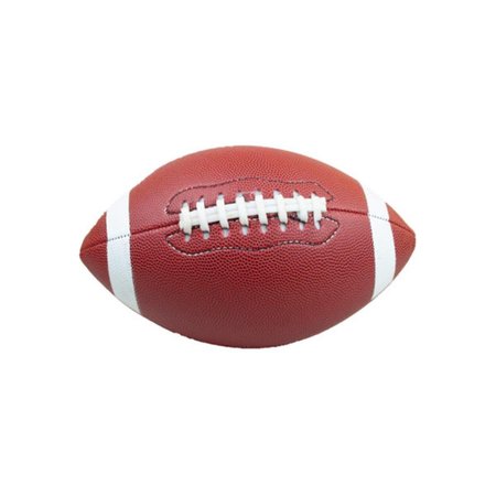 KOLE IMPORTS Kole Imports GH609-8 Size 9 Machine Sewing Faux Leather Football - Pack of 8 GH609-8